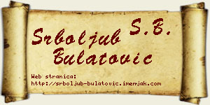 Srboljub Bulatović vizit kartica